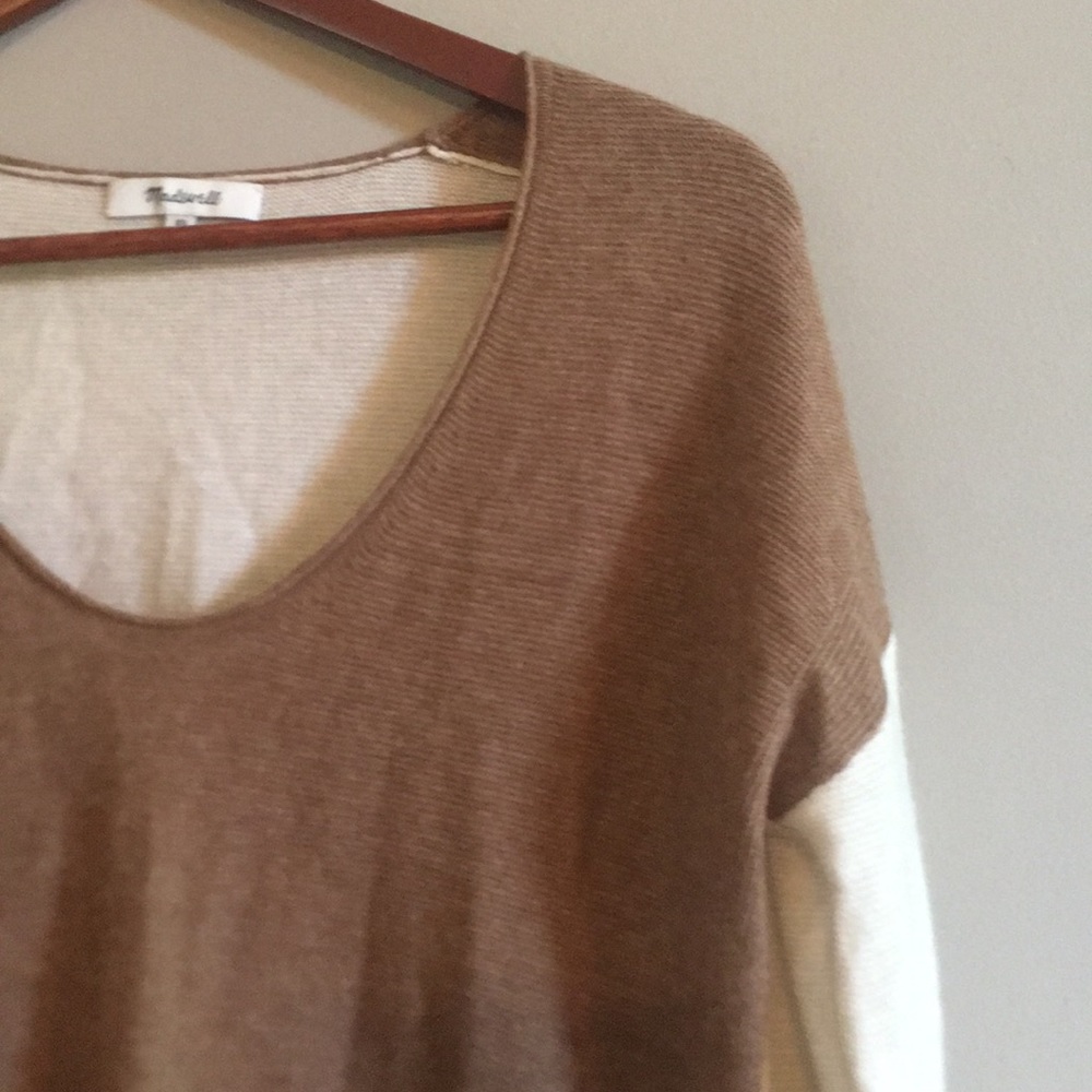 Madewell color block wool Alpaca sweater size XS - Picture 3 of 5